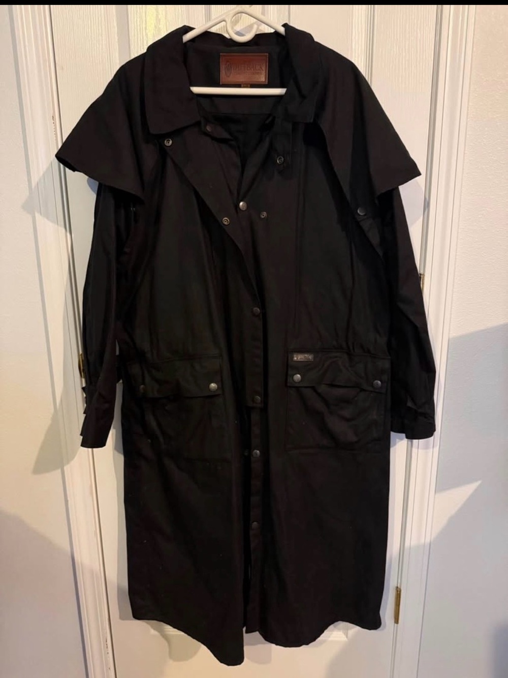 Outback Oilskin Low Rider Duster Coat with Hood